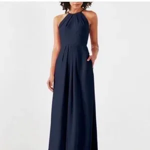 navy blue multiway bridesmaid dress Nuichan women's bridesmaid dress. Navy blue Convertible wrap dress